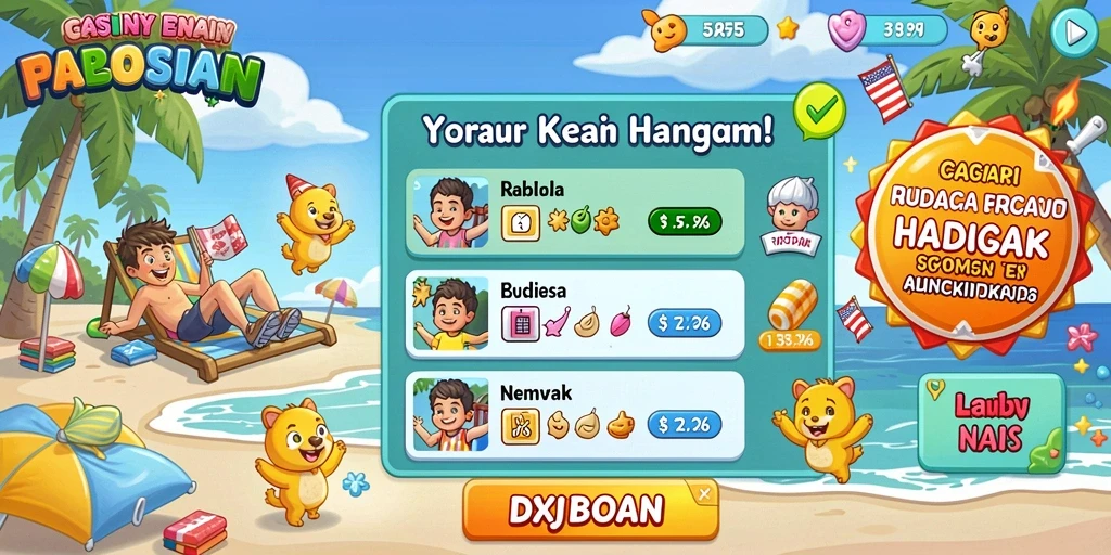 Beragam pilihan tema slot yang menghibur.