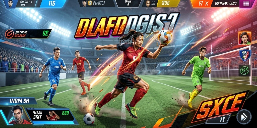 Visual grafis yang memukau dan modern.