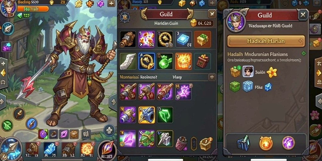 Berbagai tema permainan slot yang berwarna-warni.
