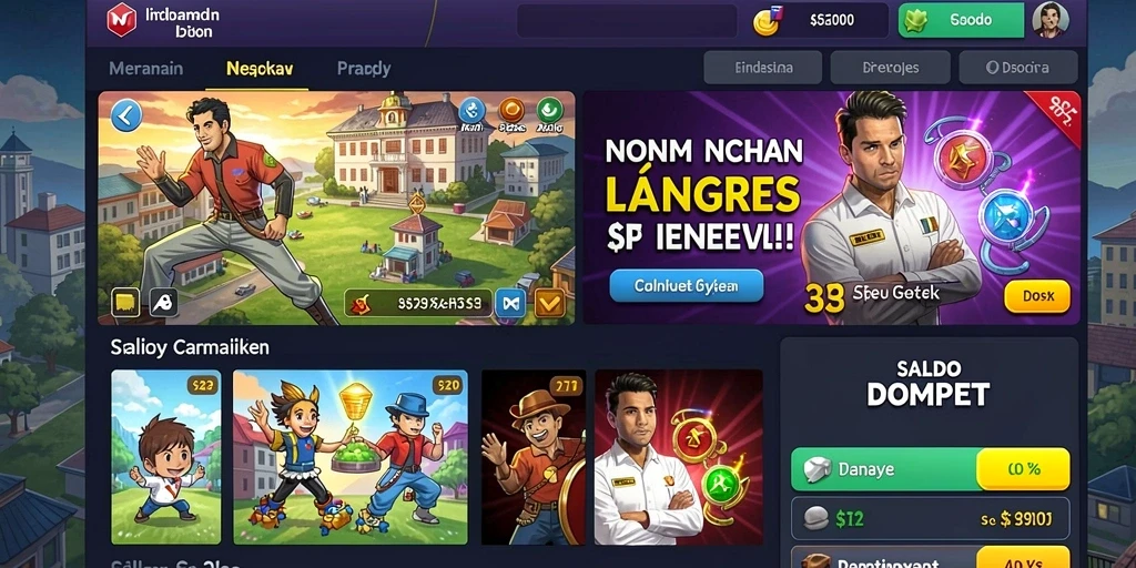 Pengalaman bermain yang menyenangkan dan interaktif.