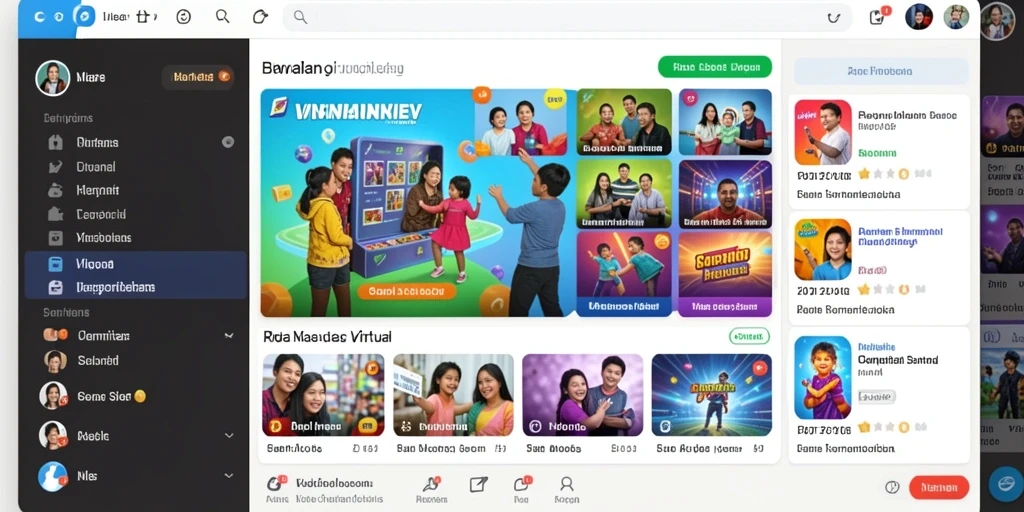 Fitur multiplayer yang memungkinkan bermain bersama teman.