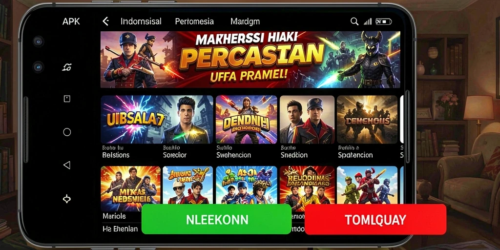 Leaderboards menampilkan peringkat pemain terbaik.