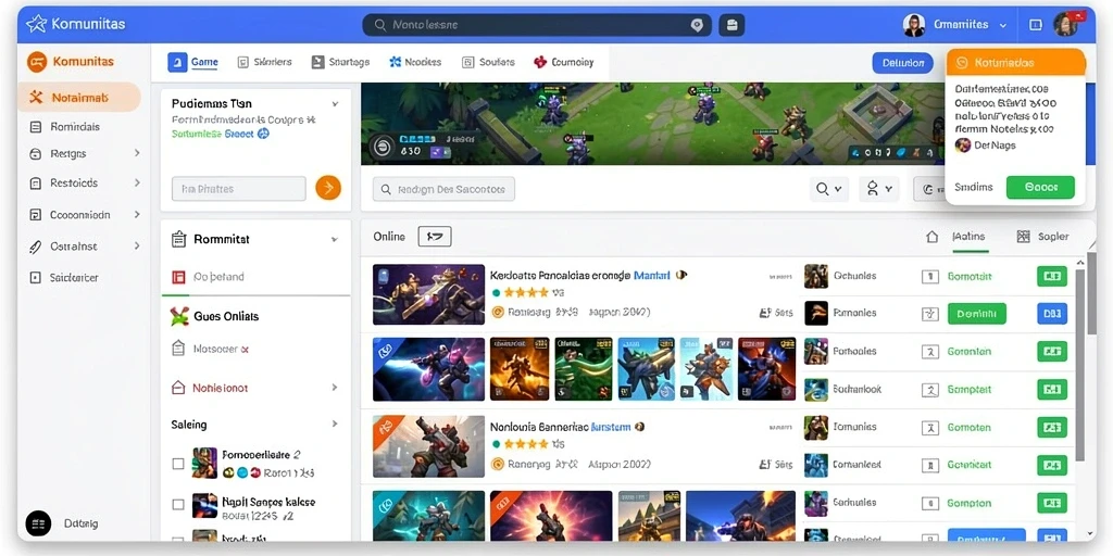 Tampilan menu yang user-friendly dan mudah dinavigasi.